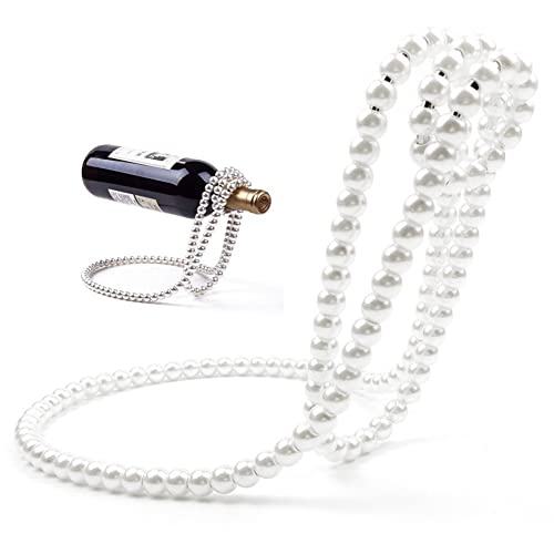 bopely Neuheit Magic Wine Flaschenhalter Schwimmende Perlenkette Weinflasche Rackhalter Für Home Decoration, Hält Flaschen in Der von bopely