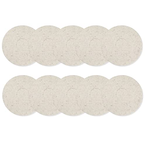 bopro Schafwollpads aus reinster Schafschurwolle - ideal zum Nachölen und Auspolieren - 12 Zoll ideal für Floorboy - Einscheibenmaschinen (10) von bopro