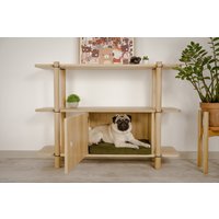 Regal Tiermöbel, Hundebett, Katzenbett, Holzregale, Handgemacht, Haustiermöbel, System Noe, 3 Regale Mit Tierschrank von borcas