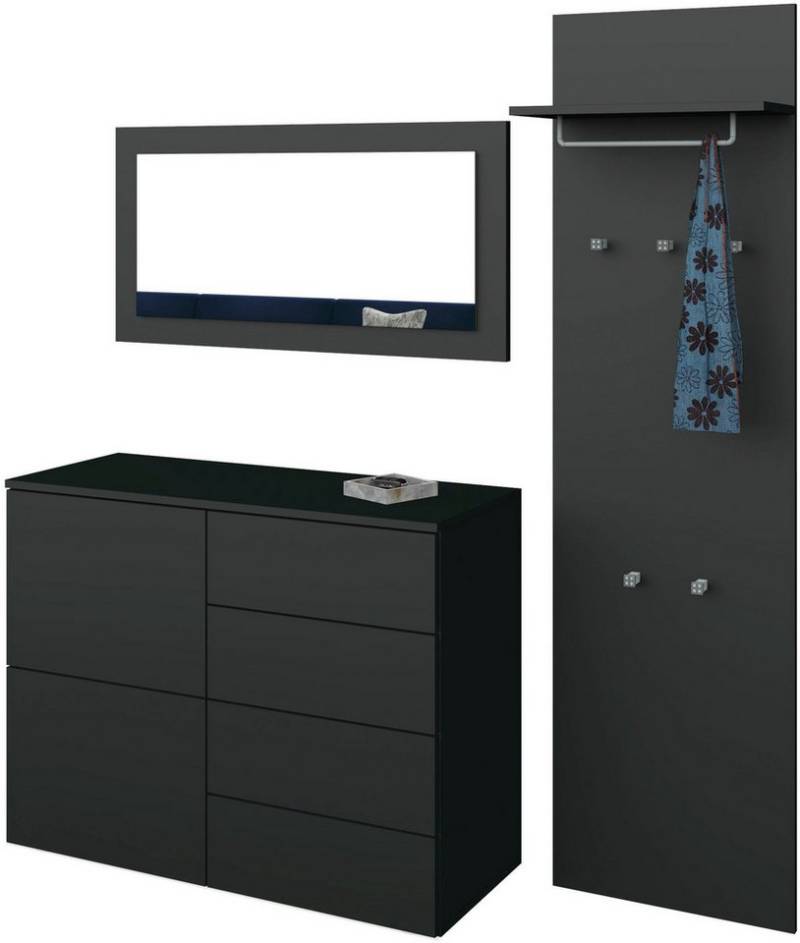 borchardt Möbel Garderoben-Set, (3-St), Drucköffner (Push-To-Open), höhenverstellbare Einlegeböden von borchardt Möbel
