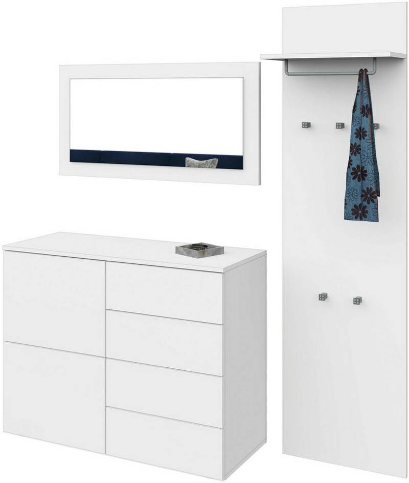borchardt Möbel Garderoben-Set, (3-St), Drucköffner (Push-To-Open), höhenverstellbare Einlegeböden von borchardt Möbel