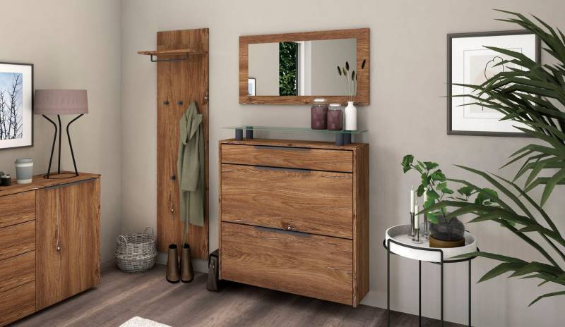 borchardt Möbel Garderoben-Set Tom, (3-St), Schuhschrank hängend von borchardt Möbel