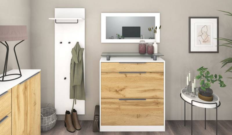 borchardt Möbel Garderoben-Set Tom, (3-St), Schuhschrank stehend von borchardt Möbel