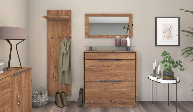 borchardt Möbel Garderoben-Set Tom, (3-St), Schuhschrank stehend von borchardt Möbel