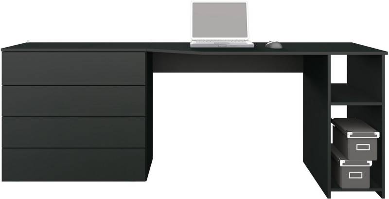 borchardt Möbel Schreibtisch Vaasa, Breite 196 cm, Push to Open-Funktion von borchardt Möbel
