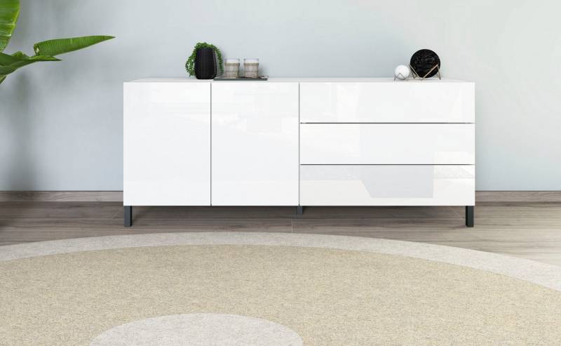 borchardt Möbel Sideboard, Metallfüße, grifflose Optik von borchardt Möbel