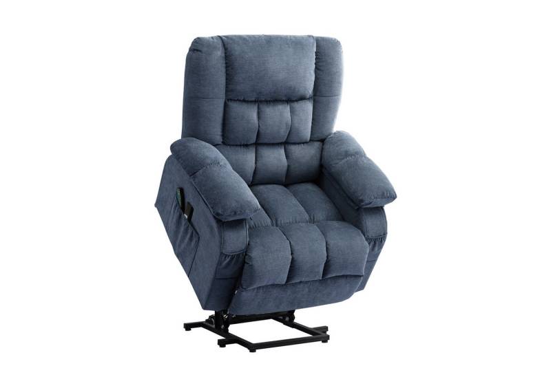 bosmiller Relaxsessel elektrische Aufstehhilfe Sessel, verstellbar Fernsehsessel, TV Sessel mit Massage Wärmefunktion Liegesessel von bosmiller