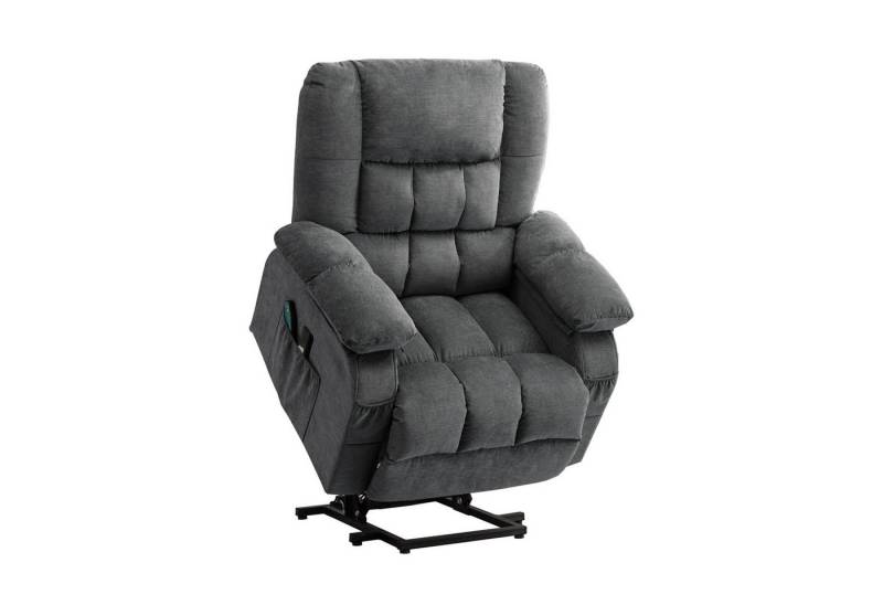 bosmiller Relaxsessel elektrische Aufstehhilfe Sessel, verstellbar Fernsehsessel, TV Sessel mit Massage Wärmefunktion Liegesessel von bosmiller