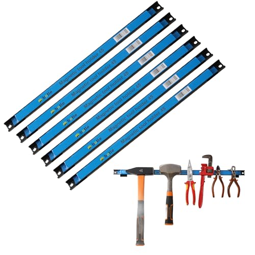 6 x Magnetleiste Werkzeug Metallstreifen Länge 45 cm Schwarz Werkzeughalter Starker Magnet, mit Befestigungslöchern, Schrauben und Dübel inklusive für Schraubendreher, Zangen, Bohrer und mehr 6 x Magnetleiste Werkzeug Metallstreifen Länge 45 cm Schwarz Werkzeughalter Starker Magnet, mit Befestigungslöchern, Schrauben und Dübel inklusive für Schraubendreher, Zangen, Bohrer und mehr von botle