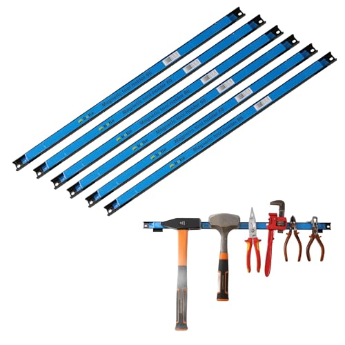 6 x Magnetleiste Werkzeug Metallstreifen Länge 60 cm Schwarz Werkzeughalter Starker Magnet, mit Befestigungslöchern, Schrauben und Dübel inklusive für Schraubendreher, Zangen, Bohrer und mehr 6 x Magnetleiste Werkzeug Metallstreifen Länge 60 cm Schwarz Werkzeughalter Starker Magnet, mit Befestigungslöchern, Schrauben und Dübel inklusive für Schraubendreher, Zangen, Bohrer und mehr von botle