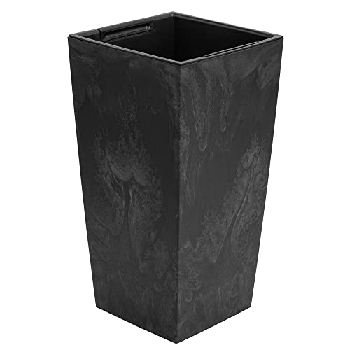 Blumenkübel 26,6 L mit Einsatz 13 L Beton-Optik H 500 mm Blumentopf aus Kunststoff Pflanzkübel Übertopf Quadrat Beton Struktur Anthrazit Farbe für Innen/Außenbereiche Garten Patio Wohnzimmer Terrasse Blumenkübel 26,6 L mit Einsatz 13 L Beton-Optik H 500 mm Blumentopf aus Kunststoff Pflanzkübel Übertopf Quadrat Beton Struktur Anthrazit Farbe für Innen/Außenbereiche Garten Patio Wohnzimmer Terrasse von botle