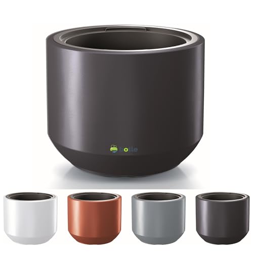 Großer XXL Blumentopf Blumenkasten 82 L Rund Form Ø 57 cm aus Kunststoff, Massiv Modern H 47 cm Anthrazit matt, mit einem 56 L Einsatz, beständig gegen witterungseinflüsse, innen- und aussentopf Großer XXL Blumentopf Blumenkasten 82 L Rund Form Ø 57 cm aus Kunststoff, Massiv Modern H 47 cm Anthrazit matt, mit einem 56 L Einsatz, beständig gegen witterungseinflüsse, innen- und aussentopf von botle