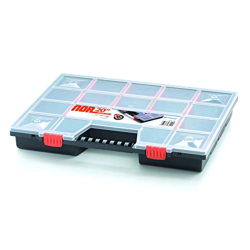 Organizer Sortimentskasten Sammelbox Kunststoff 490 x 390 x 65 mm Kleinteilefächer individuel bis 20 Fächer von botle