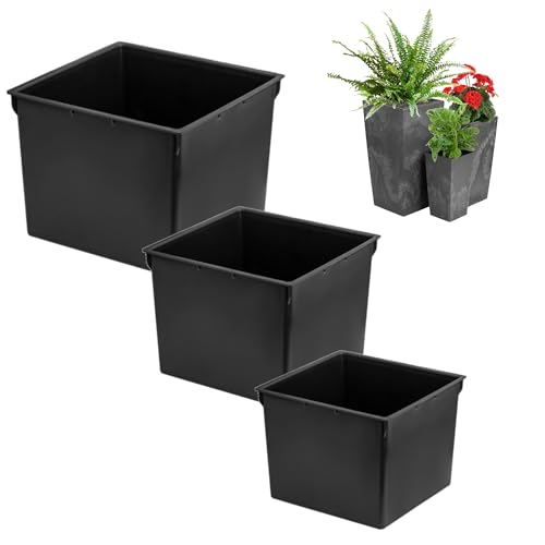 Set mit 3X schwarzen quadratischen Einsätzen 2 + 3+ 5 L für Prosperplast-Töpfe H 26,5 32,5 37,5 cm-erleichtert die Kontrolle des wassergehalts im Topf Set mit 3X schwarzen quadratischen Einsätzen 2 + 3+ 5 L für Prosperplast-Töpfe H 26,5 32,5 37,5 cm-erleichtert die Kontrolle des wassergehalts im Topf von botle