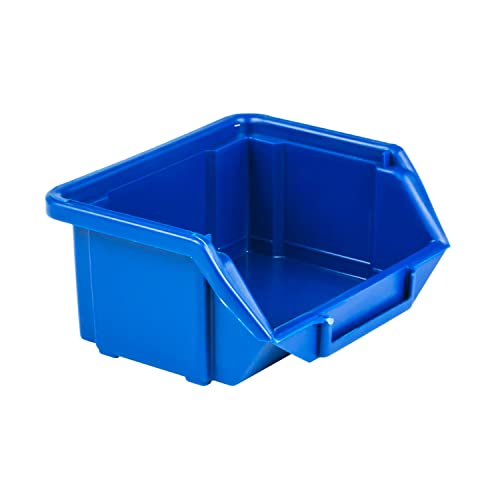 botle 50 Stck Sortierboxen Lagerboxen Stapelboxen Werkstatt Stapelkisten Sichtlagerkasten Eco Box Blau 11x9,5x5cm Sortierkasten von botle