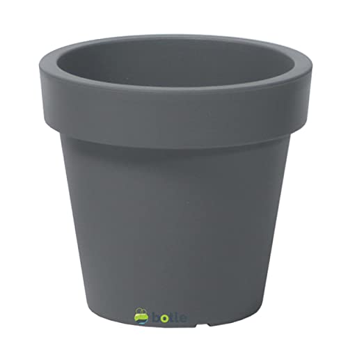 botle Blumentopf Übertopf Blumenkübel 35 cm x 31,8 cm Grauer Stein Pflanzkübel Pflanztopf Kunststoff von botle