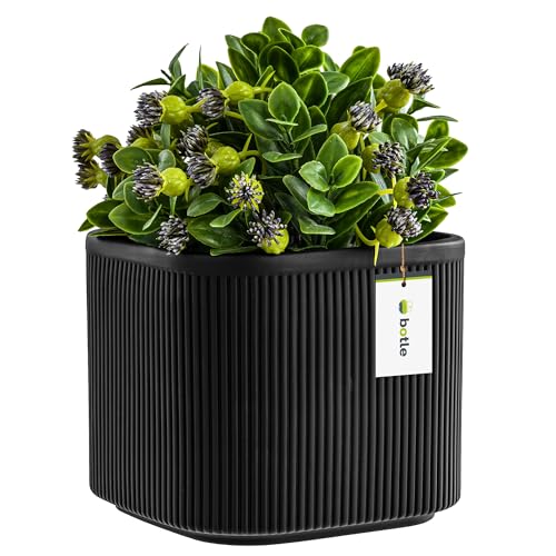 botle Blumentopf aus Keramik Blumenübertopf Gehäuse Farbe Anthrazit 14,5 cm H13,5 cm Mat Oberfläche Modern Glamour botle Blumentopf aus Keramik Blumenübertopf Gehäuse Farbe Anthrazit 14,5 cm H13,5 cm Mat Oberfläche Modern Glamour von botle