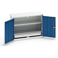 bott verso Economy Schrank, mit 2 Fachböden und 1 Schublade, BxTxH: 800 x 350 x 600 mm von Bott