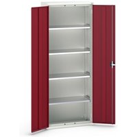 bott verso Flügeltürschrank, mit 4 Fachböden, BxTxH: 800 x 350 x 2000 mm von Bott