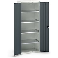 bott verso Flügeltürschrank, mit 4 Fachböden, BxTxH: 800 x 550 x 2000 mm von Bott