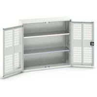 bott verso Flügeltürschrank mit Belüftung, mit 2 Fachböden, BxTxH: 1050 x 350 x 1000 mm von Bott