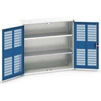 bott verso Flügeltürschrank mit Belüftung, mit 2 Fachböden, BxTxH: 1050 x 350 x 1000 mm von Bott