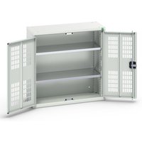 bott verso Flügeltürschrank mit Belüftung, mit 2 Fachböden, BxTxH: 800 x 350 x 800 mm von Bott