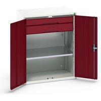 bott verso Flügeltürschrank mit Schubladen, mit 1 Fachboden und 2 Schubladen, BxTxH: 800 x 550 x 1000 mm von Bott