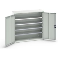 bott verso Magazinschrank, mit 4 Fachböden und 30 Sichtlagerkästen, BxTxH: 1050 x 350 x 1000 mm von Bott