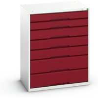 bott verso Schubladenschrank, mit 7 Schubladen, BxTxH: 800 x 550 x 1000 mm von Bott