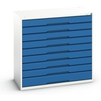 bott verso Schubladenschrank, mit 9 Schubladen und Einzelauszug, BxTxH: 1050 x 550 x 1000 mm von Bott