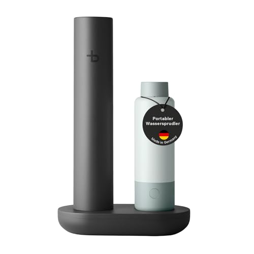 bottleplus 100% Plastikfreier Wassersprudler To Go - bis zu 6L Sprudelwasser Unterwegs - Spark Set Sprudler Auffüllstation + 600ml Metalflasche Carbonator bottleplus 100% Plastikfreier Wassersprudler To Go - bis zu 6L Sprudelwasser Unterwegs - Spark Set Sprudler Auffüllstation + 600ml Metalflasche Carbonator von bottleplus