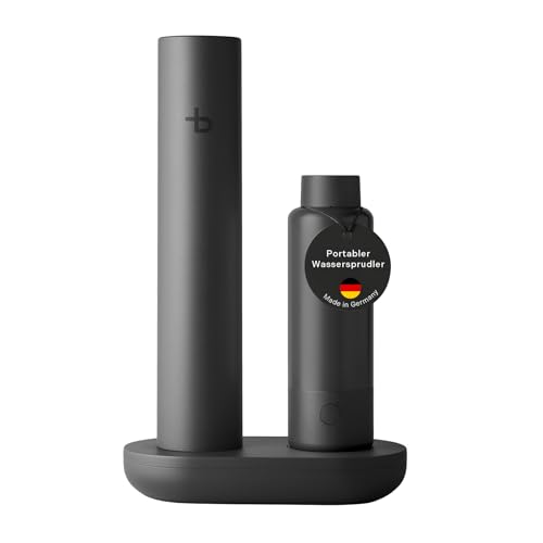 bottleplus 100% Plastikfreier Wassersprudler To Go - bis zu 6L Sprudelwasser Unterwegs - Spark Set Sprudler Auffüllstation + 600ml Metalflasche Carbonator bottleplus 100% Plastikfreier Wassersprudler To Go - bis zu 6L Sprudelwasser Unterwegs - Spark Set Sprudler Auffüllstation + 600ml Metalflasche Carbonator von bottleplus