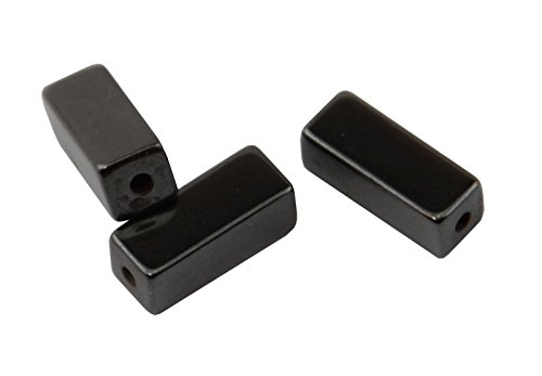 15 Stück Hämatit-Perlen zylinderförmig 12 x 4 mm rechteckig (37887–126) von Box Displays