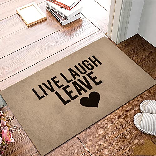 Küchenmatten Live Laugh Leave, Minimalistischer Stil Fußabtreter Rutschhemmender Komfortabel Türmatte Für Außen Flur Innen 40X60Cm von bozhoushihuijingbaihuoyouxiangongsi