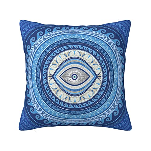 Quadrat Kissenbezug Griechische Mati Mataki Matiasma Evil Eye Ornament Kissenhülle Modern Kissenbezugen Süße Kissen Fall 45X45Cm Für Schlafzimmer Patio Balkon Quadrat Kissenbezug Griechische Mati Mataki Matiasma Evil Eye Ornament Kissenhülle Modern Kissenbezugen Süße Kissen Fall 45X45Cm Für Schlafzimmer Patio Balkon von bozhoushihuijingbaihuoyouxiangongsi