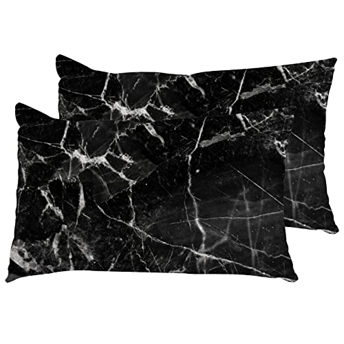 2Er Set Kissenbezüge Schwarz Weißer Marmor Sofa Dekoratives Kissenbezüge Moderne Weiche Rechteckigen Kissenbezug, Für Stuhlmöbel, Schlafzimmer, 40X60Cm 2Er Set Kissenbezüge Schwarz Weißer Marmor Sofa Dekoratives Kissenbezüge Moderne Weiche Rechteckigen Kissenbezug, Für Stuhlmöbel, Schlafzimmer, 40X60Cm von bozhoushimatingbaihuoyouxiangongsi