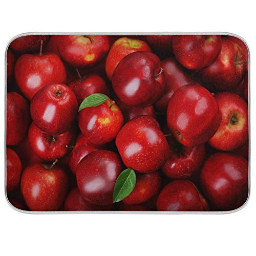 Matten 40X60cm, Fruchtrote Äpfel Fussmatte Rutschfester Sauberlaufmatte Lustige Fussmatten Für Badezimmer Außen Küche von bozhoushimotangbaihuoyouxiangongsi