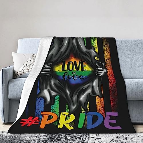 Decken LGBTQ Gay Pride Rainbow Pride Month Lesbisch Bisexuell, Decke Superweiche Kuscheldecke Super Weiche Tv-Decke Für Couch Bett Weihnachten 150X200cm von bozhoushixiangbenshangmaoyouxiangongsi