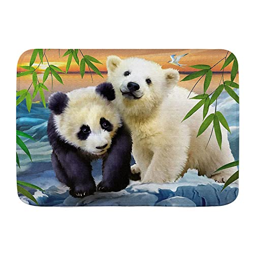 Rückseite Fußabtreter Pandas Und Eisbären 40X60Cm Eingangsteppich Schmutz Widerstehen Wasserabsorbierend Haustür Fußmatten Für Badezimmer Garage Rückseite Fußabtreter Pandas Und Eisbären 40X60Cm Eingangsteppich Schmutz Widerstehen Wasserabsorbierend Haustür Fußmatten Für Badezimmer Garage von bozhoushiyangshangshangmaoyouxiangongsi