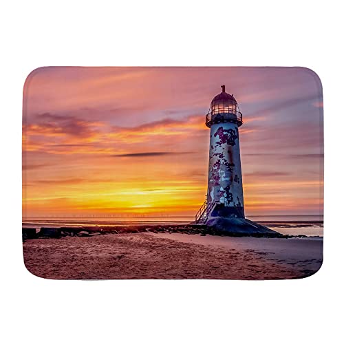 Saugstarke Türmatte Leuchtturm-Fantasie-Sonnenuntergang-Wolken-Natur-Landschaft 40X60Cm Fussmatte Schmutz Widerstehen Lustige Eingangsteppich Für Außen Flur Saugstarke Türmatte Leuchtturm-Fantasie-Sonnenuntergang-Wolken-Natur-Landschaft 40X60Cm Fussmatte Schmutz Widerstehen Lustige Eingangsteppich Für Außen Flur von bozhoushiyangshangshangmaoyouxiangongsi