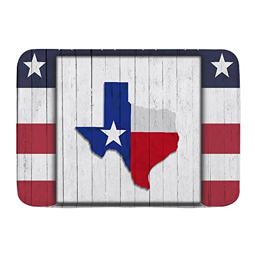 Willkommen Fußmatte Texas-Sterne-Karte Mit Texas State Flag Auf Holz 40X60Cm Fußabtreter Komfortabel Rutschhemmender Sauberlaufmatte Für Garage Eingang von bozhoushiyangshangshangmaoyouxiangongsi