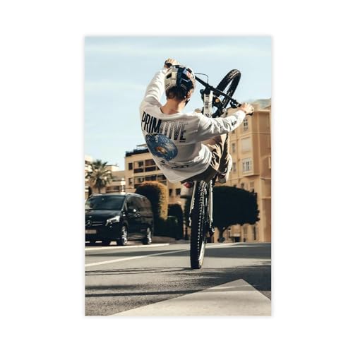 Exklusive Kunst, Extremsport-Abenteuer, Radfahrer, Fabio Wibmer Freiheit, wild, erstaunlicher Junge, Raumdekoration, Portrait-Poster, Wandkunst, Dekordruck, Bild Gemälde für Wohnzimmer, Schlafzimmer Exklusive Kunst, Extremsport-Abenteuer, Radfahrer, Fabio Wibmer Freiheit, wild, erstaunlicher Junge, Raumdekoration, Portrait-Poster, Wandkunst, Dekordruck, Bild Gemälde für Wohnzimmer, Schlafzimmer von bpoejge