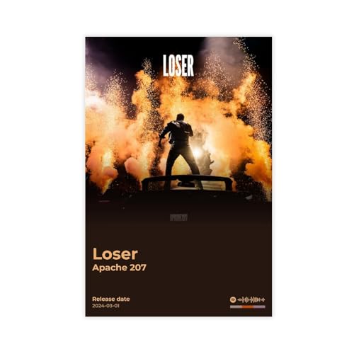 bpoejge Apache 207 Poster, beliebtes Rapper-Hip-Hop-Musik-Rap-Album, Loser-Cover-Fans, Geschenk, Leinwand, Poster, Schlafzimmer, Dekoration, Landschaft, Büro, Raumdekoration, Geschenk, 20 x 30 cm bpoejge Apache 207 Poster, beliebtes Rapper-Hip-Hop-Musik-Rap-Album, Loser-Cover-Fans, Geschenk, Leinwand, Poster, Schlafzimmer, Dekoration, Landschaft, Büro, Raumdekoration, Geschenk, 20 x 30 cm von bpoejge