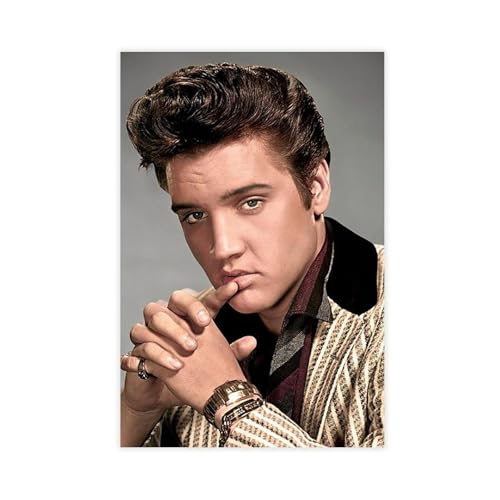bpoejge Exklusive Art Rocksänger Elvis Presley Portrait-Poster, 1 Leinwand-Poster, Schlafzimmerdekoration, Landschaft, Büro, Raumdekoration, Geschenk, 30 x 45 cm bpoejge Exklusive Art Rocksänger Elvis Presley Portrait-Poster, 1 Leinwand-Poster, Schlafzimmerdekoration, Landschaft, Büro, Raumdekoration, Geschenk, 30 x 45 cm von bpoejge
