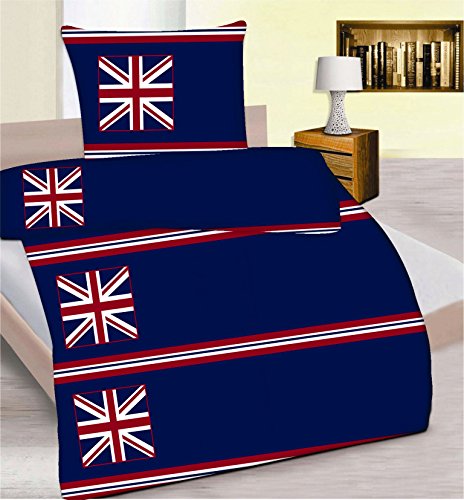 Mirkrofaser Bettwäsche 2 teiliges Set ca. 135 x 200 cm Flagge USA und UK mit Reißverschluss -NEU- von Brandseller von Brandsseller