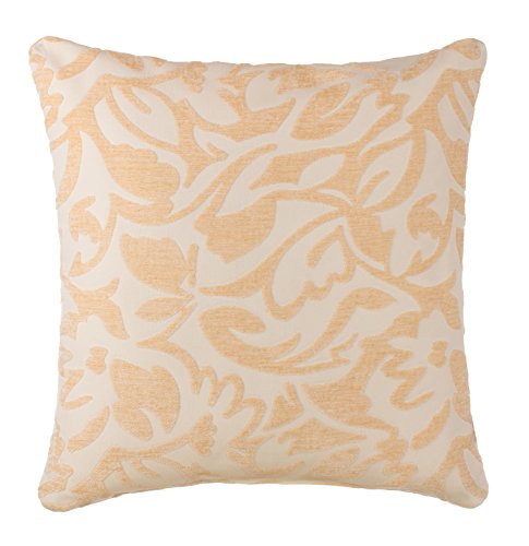 Brandsseller Jacquard Deko Kissen Zierkissen Couchkissen Sofakissen Motivkissen - mit Füllung Größe: ca. 40x40 cm Farbe: Creme/Beige von Brandsseller