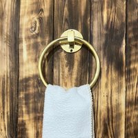 Hand Handtuchhalter, Messing Badezimmer Ring Kreis Handtuch Wandhalter von brasspure