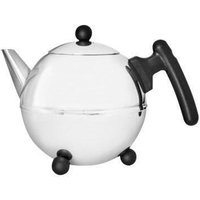 bredemeijer Bella Ronde Teekanne 0,75 l silber, schwarz von bredemeijer