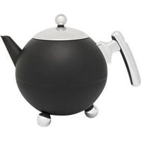 bredemeijer Bella Ronde Teekanne 1,2 l schwarz, silber von bredemeijer